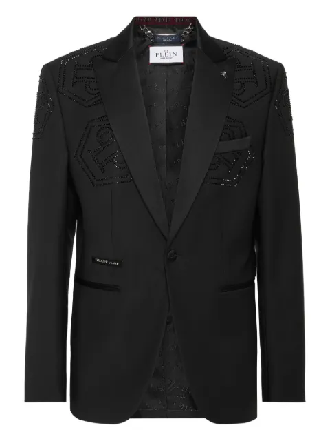 Philipp Plein rhinestone-embellished blazer