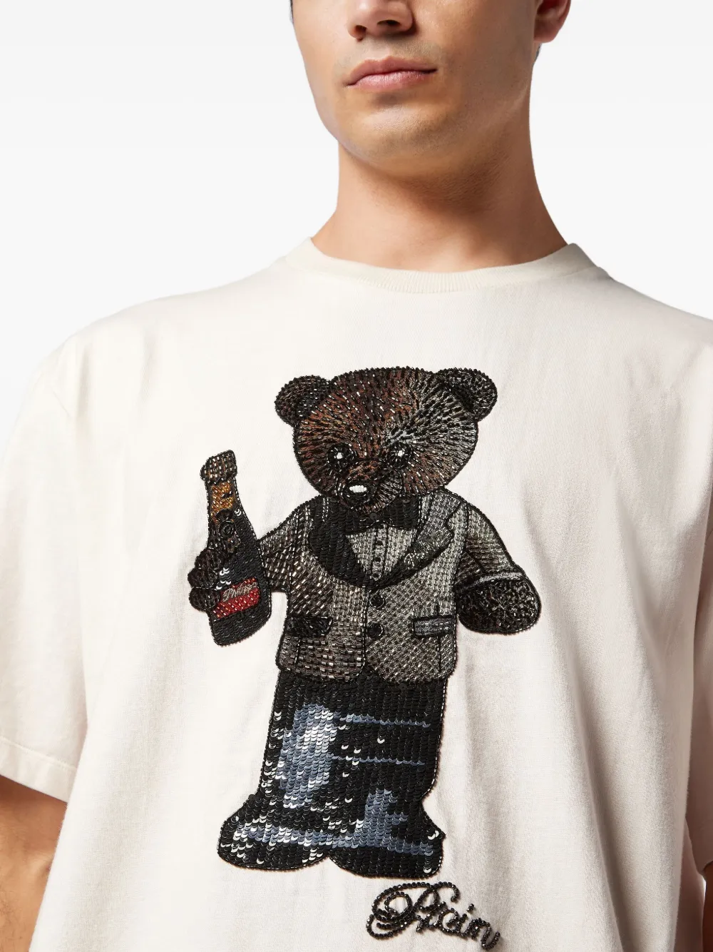 Philipp Plein T-shirt met teddybeer Wit