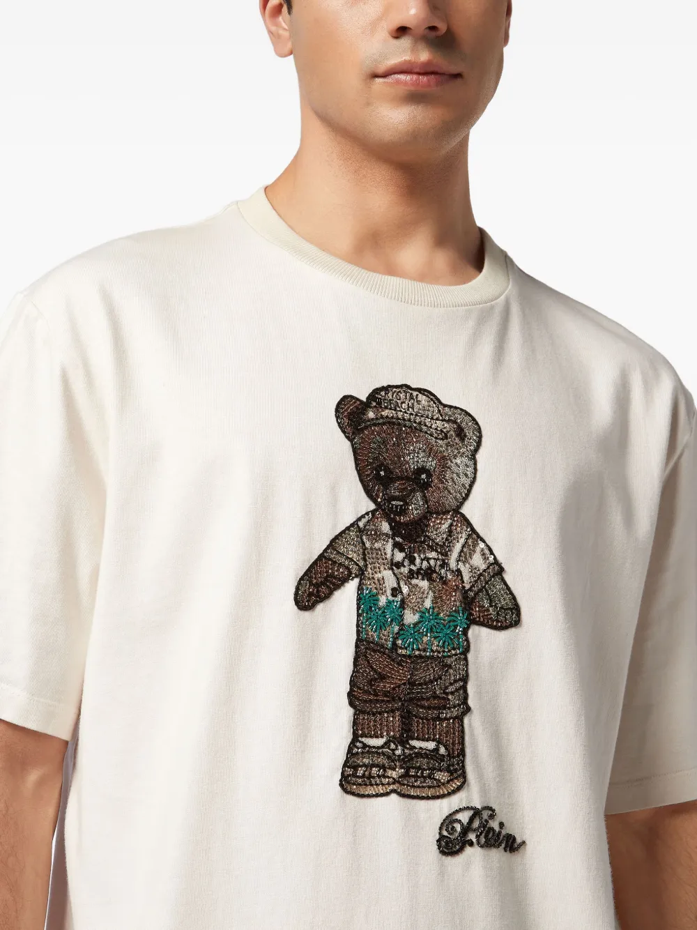 Philipp Plein T-shirt met teddybeer Wit