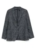 Tagliatore check-print blazer - Blue