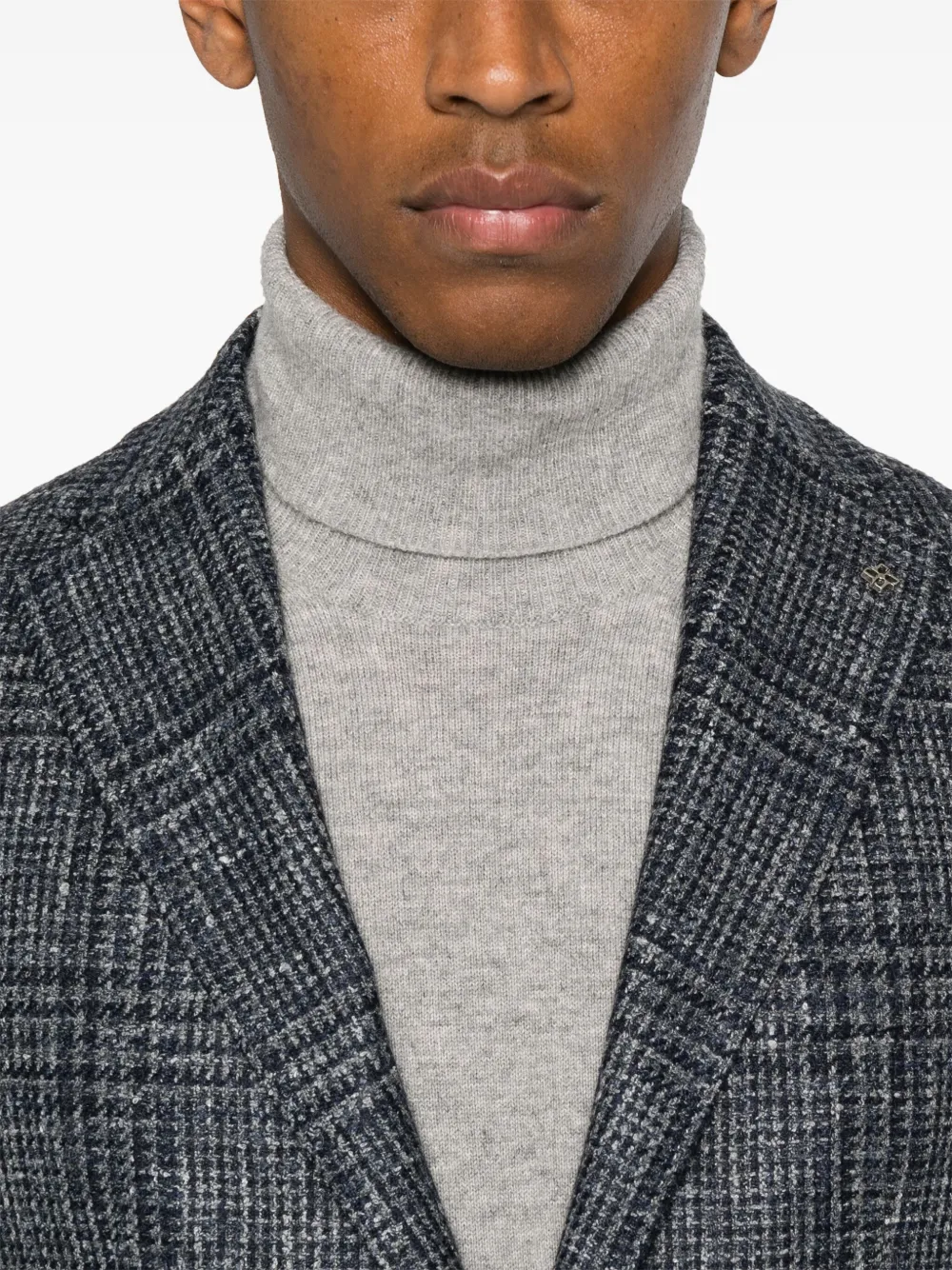 Tagliatore check-print blazer Blauw