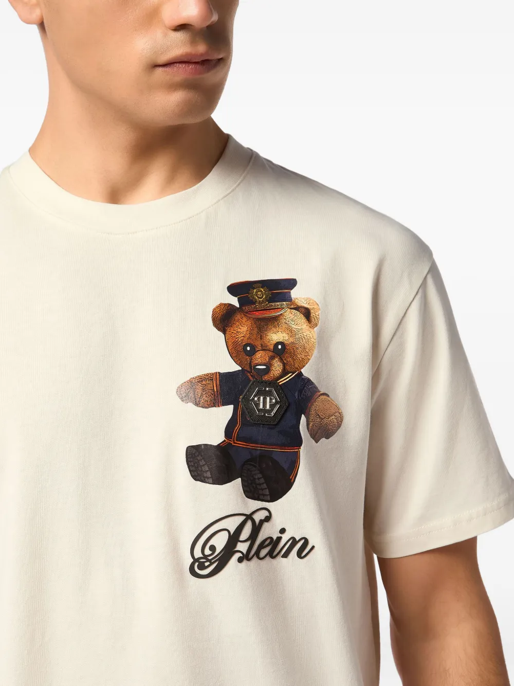 Philipp Plein T-shirt met teddybeerprint Wit
