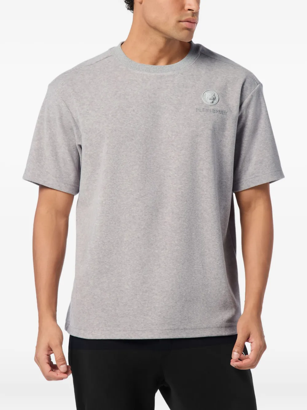 Plein Sport T-shirt met logopatch Grijs