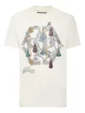 Philipp Plein tassel-embellished logo T-shirt - Neutrals