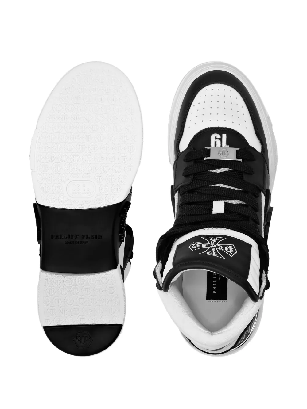 Philipp Plein high-top panelled sneakers Black