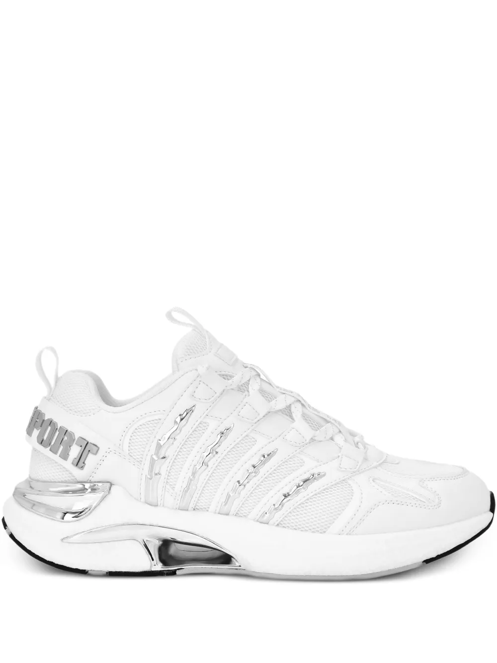 Plein Sport metallic-detail sneakers | White | Image 1