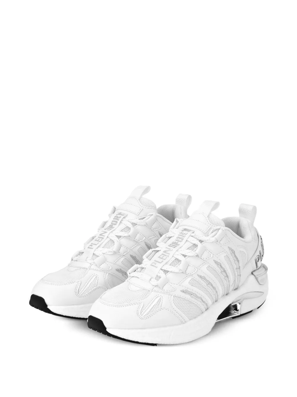 Plein Sport Sneakers met metallic detail Wit