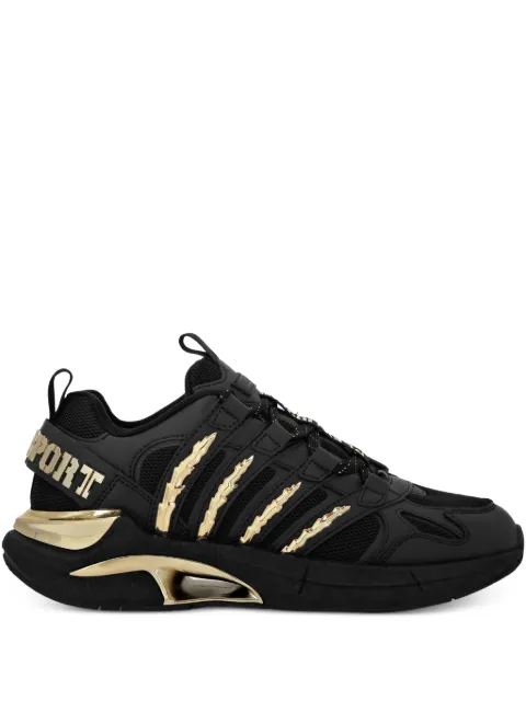Plein Sport tenis de malla con detalle dorado
