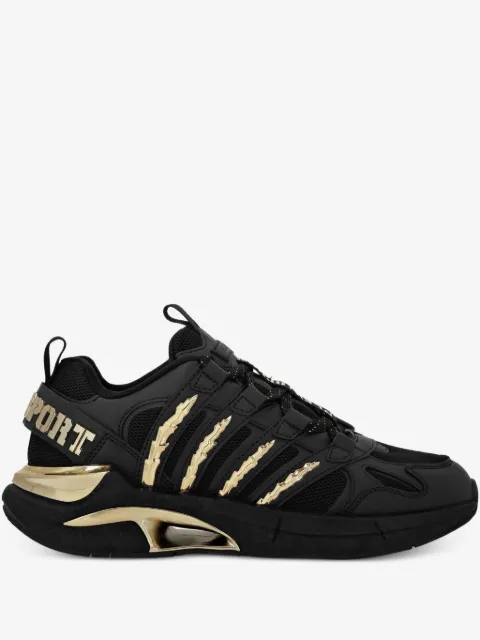 Plein Sport gold-detail mesh sneakers