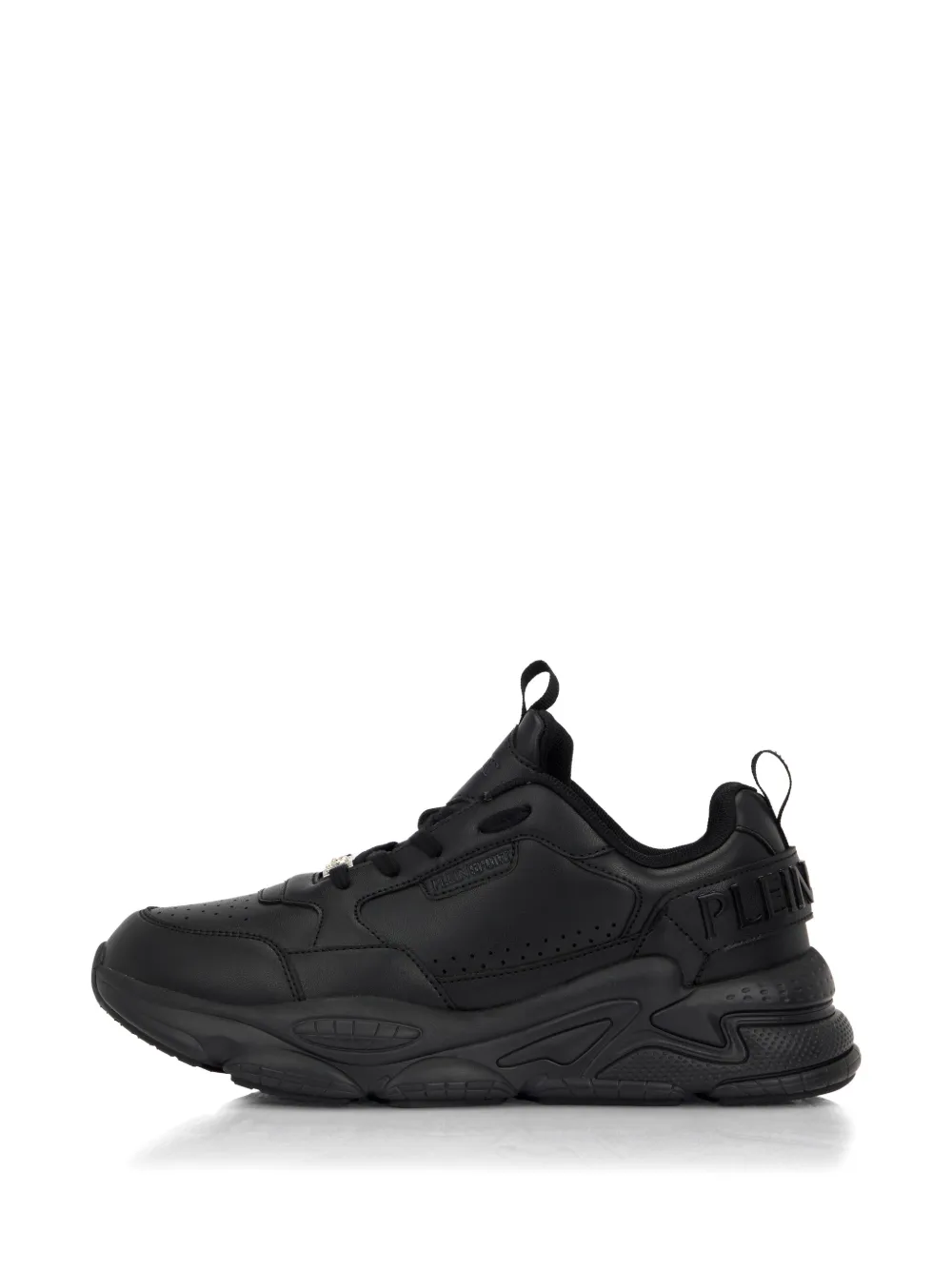 Plein Sport Ghost X Perforated-detail Sneakers In Black
