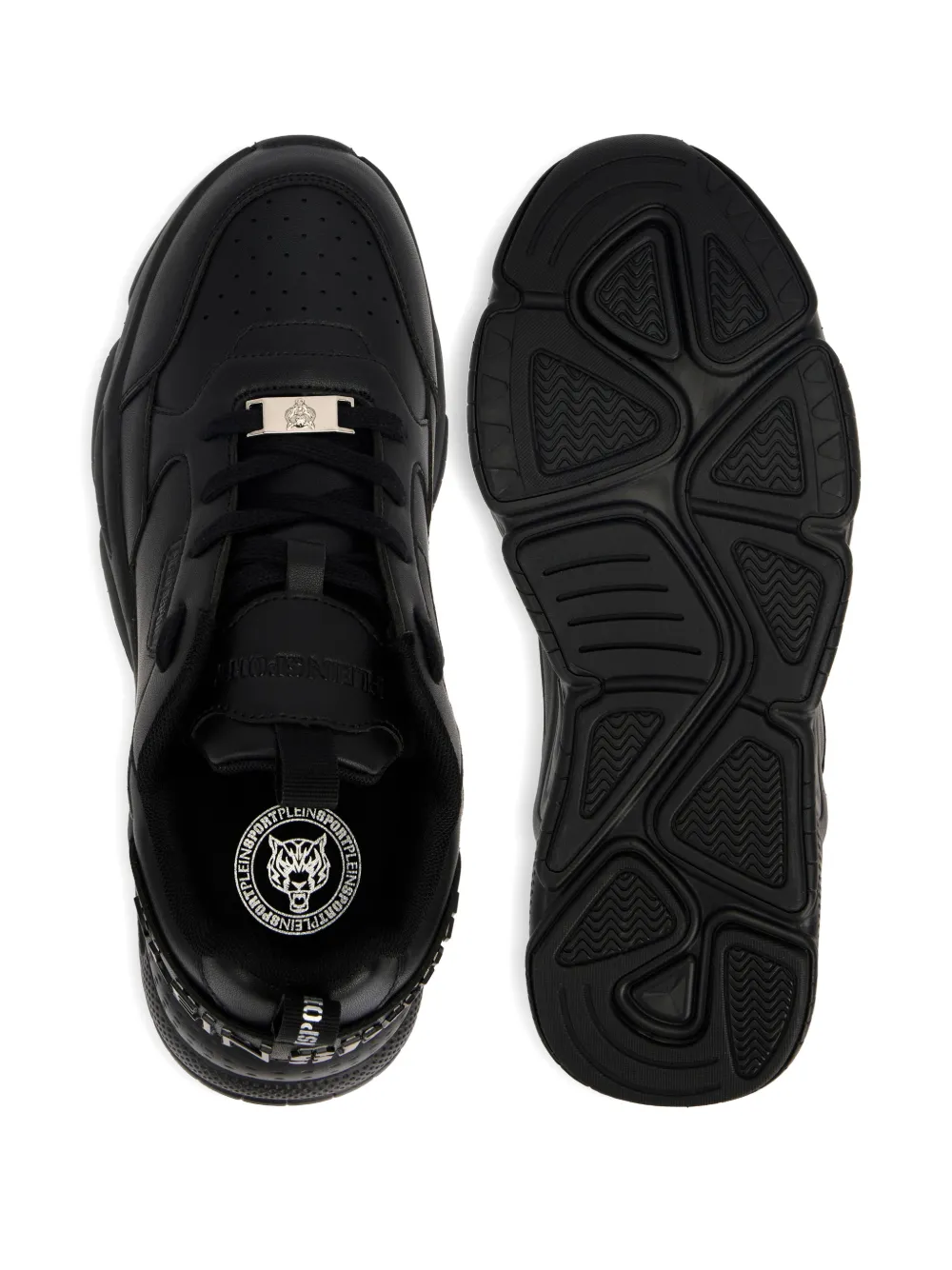 Plein Sport Ghost X Perforated-detail Sneakers In Black