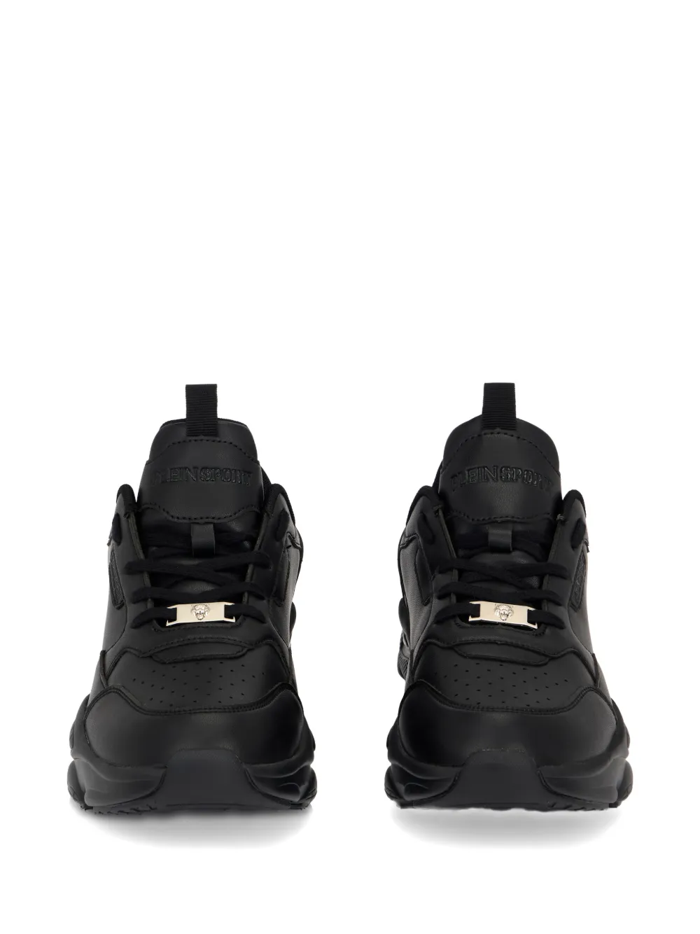 Plein Sport Ghost X Perforated-detail Sneakers In Black