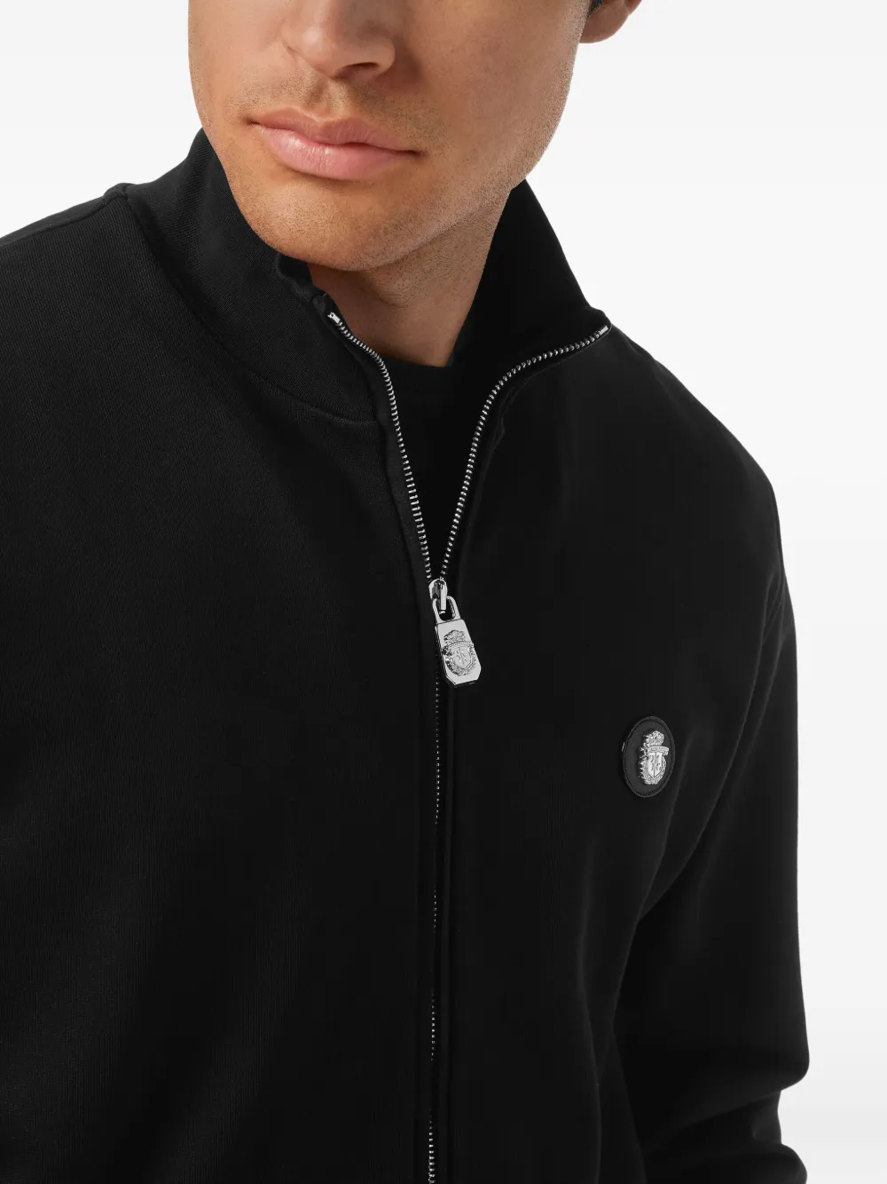 Logo-Plaque Zip-Up Sweatshirt