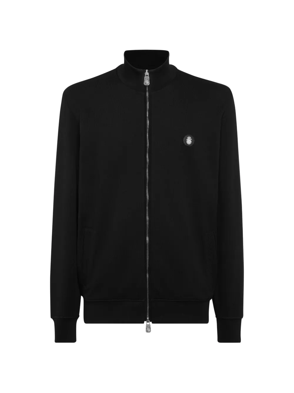 Billionaire logo-plaque zip-up sweatshirt