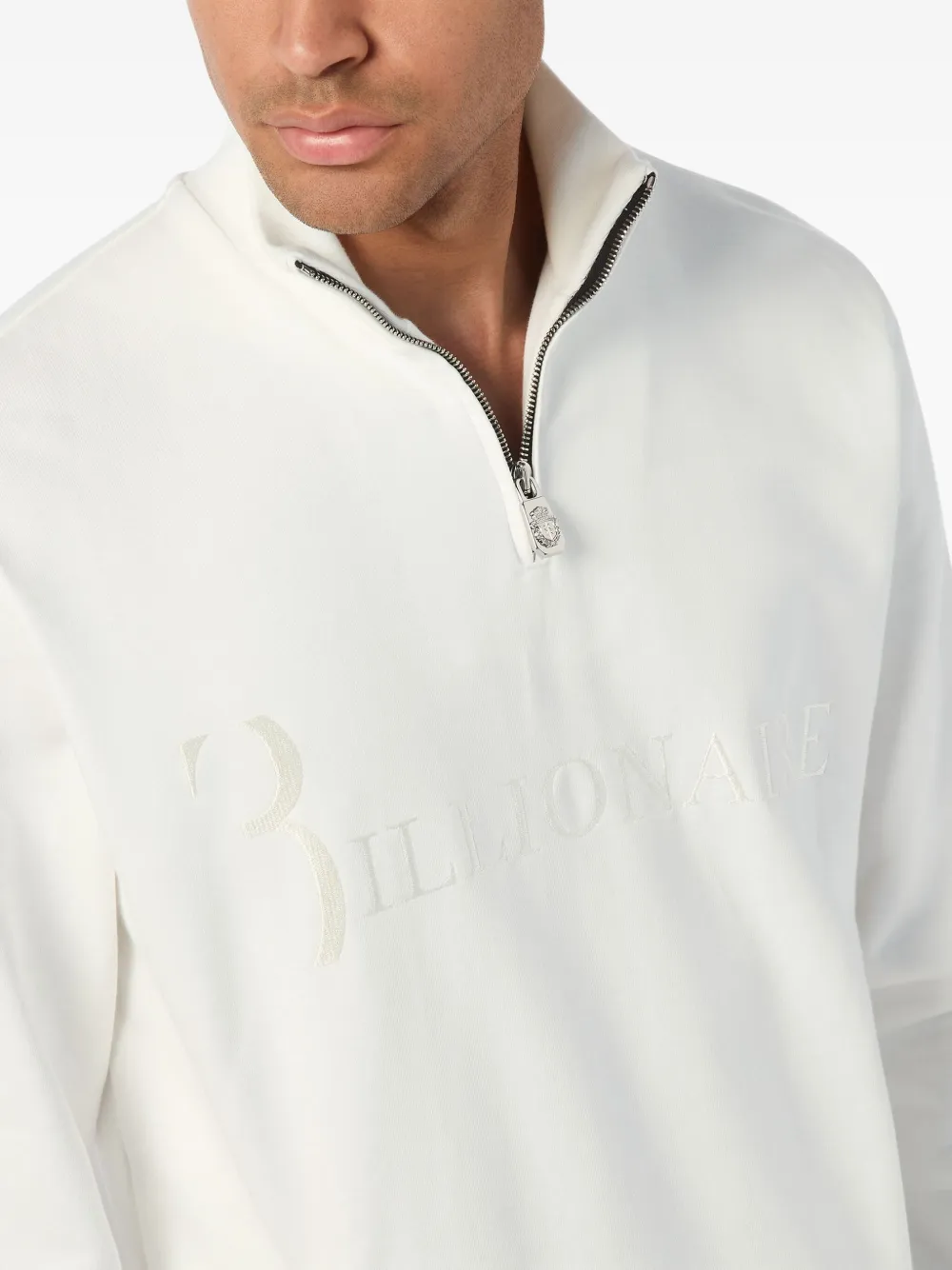 Logo-Embroidered Half-Zip Jacket