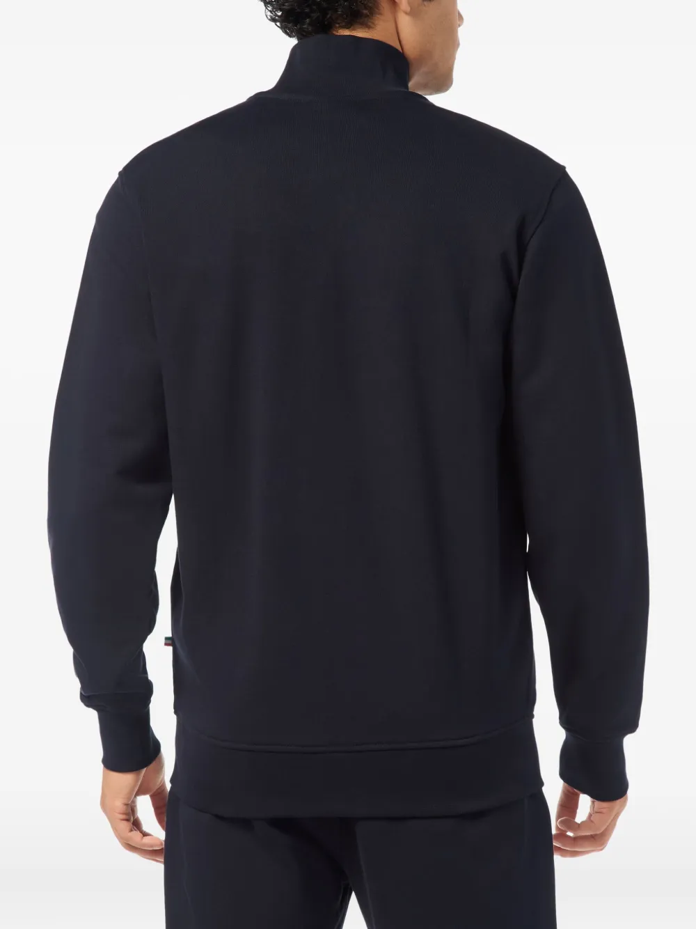 Billionaire Sweater met logoplakkaat en rits - Blauw