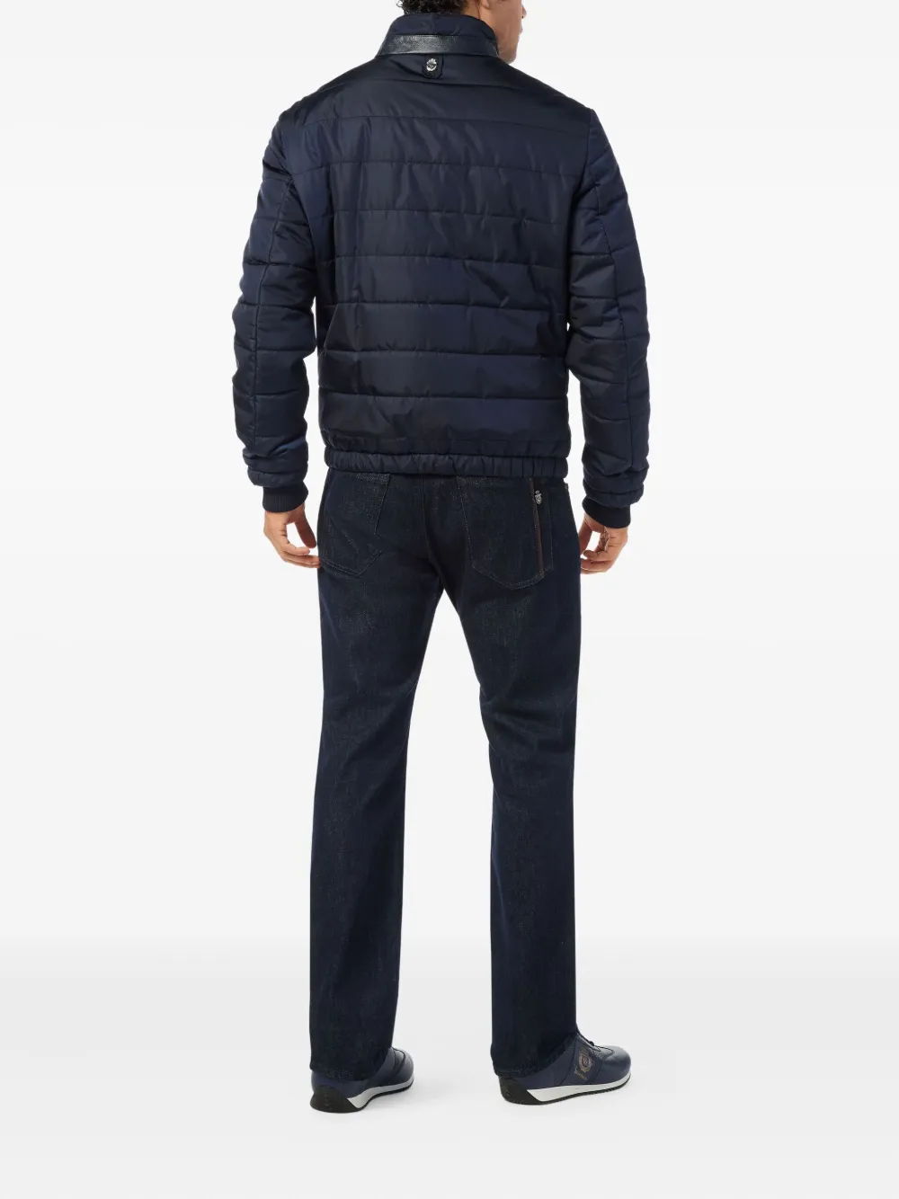 Billionaire Quilted Leather-trimmed Padded Jacket In Multi