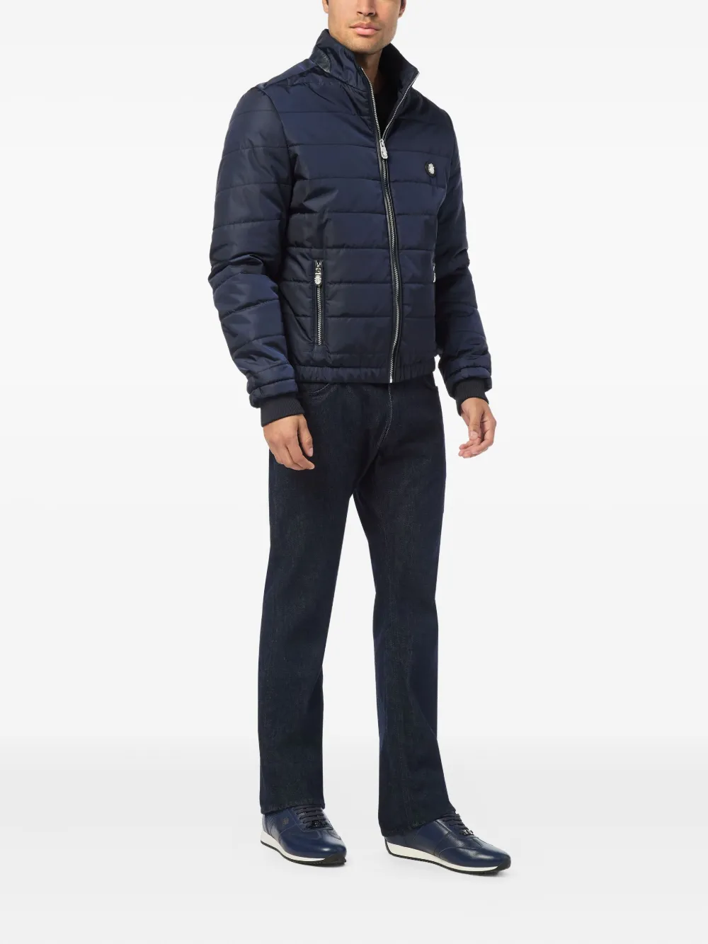 Billionaire Quilted Leather-trimmed Padded Jacket In Multi