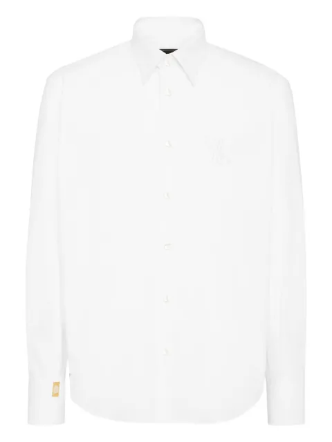 Billionaire embroidered cotton shirt