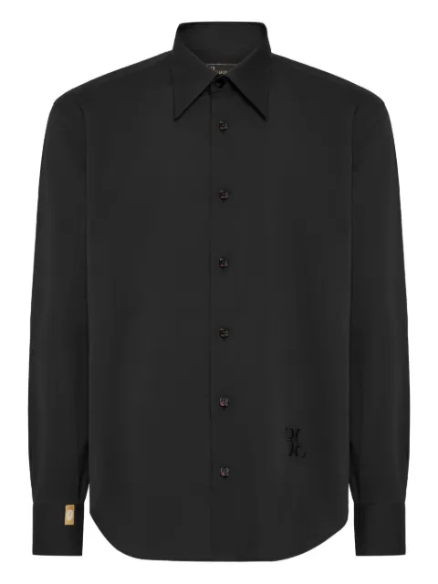 Billionaire tuxedo shirt gold cut