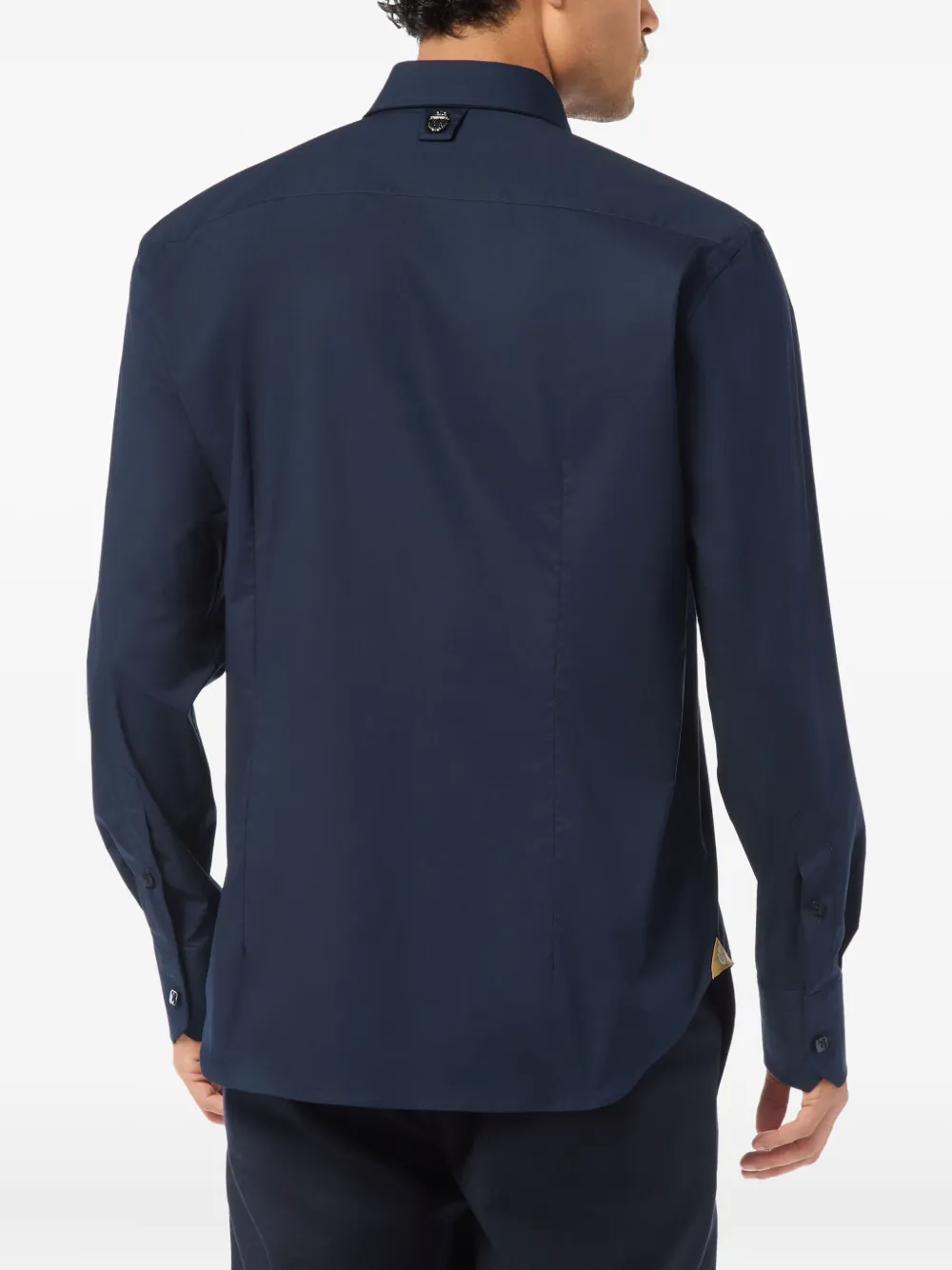 Billionaire Overhemd met borduurwerk Blauw