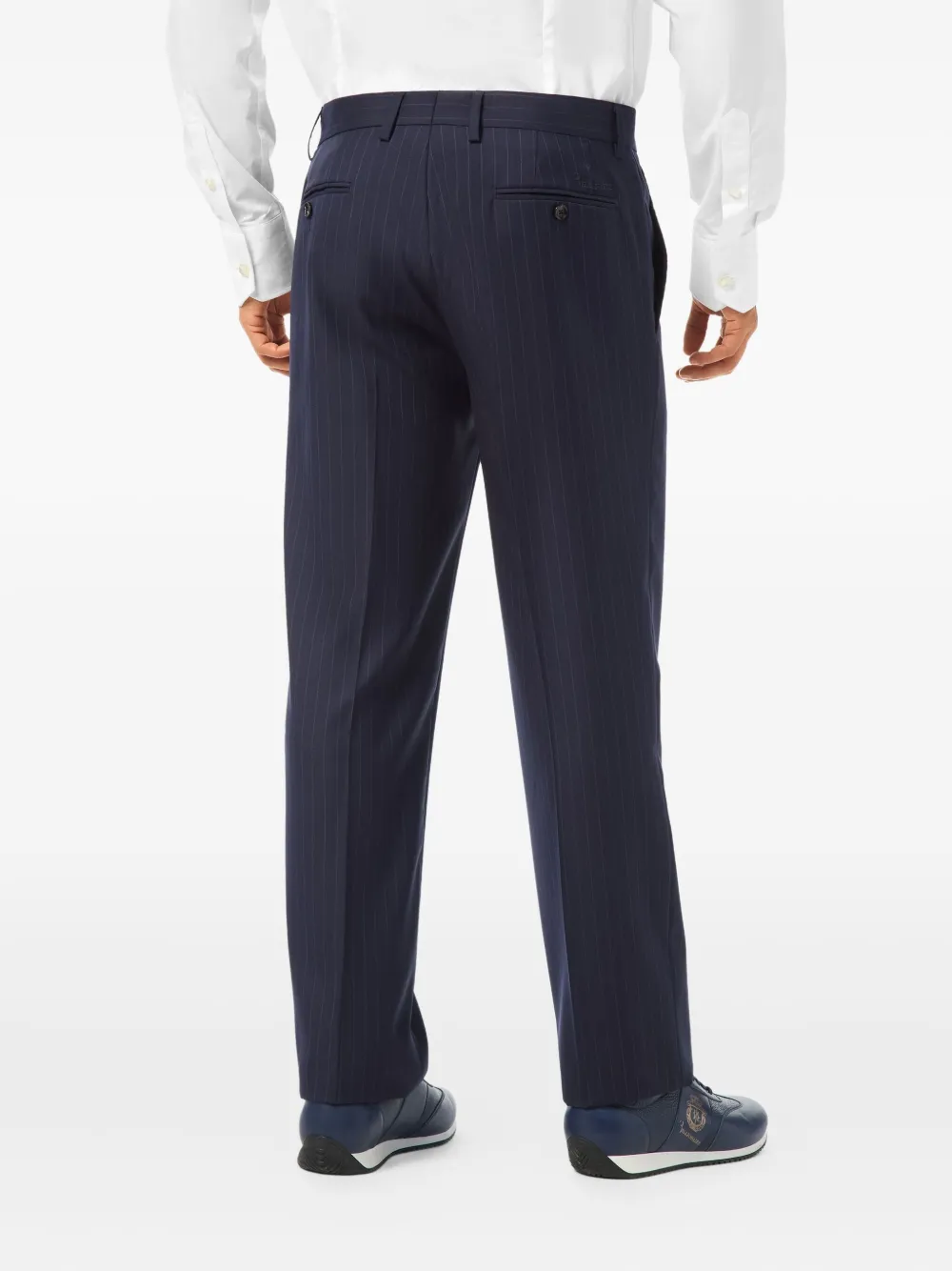 Billionaire Gessato broek met krijtstreep Blauw