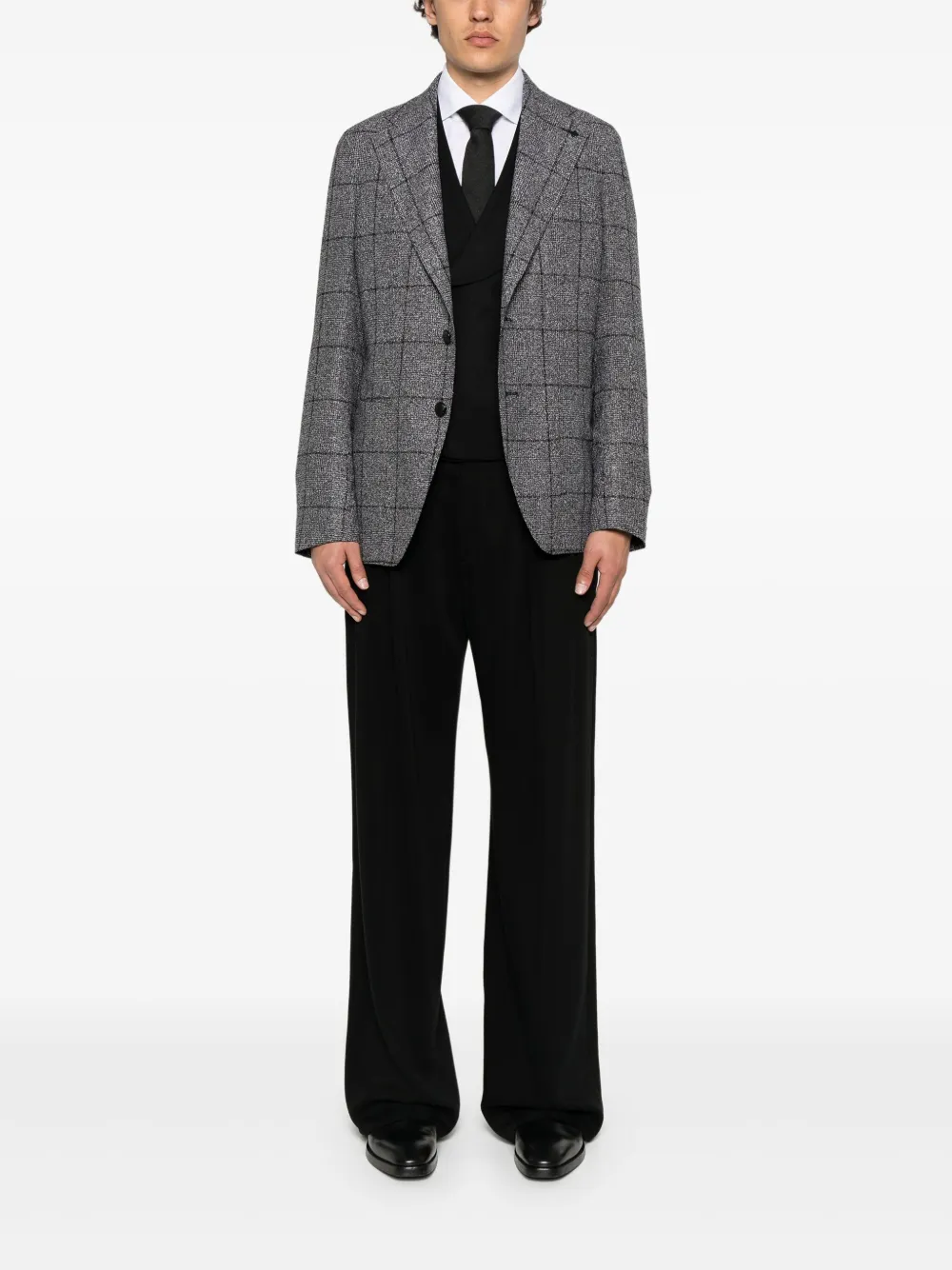 Tagliatore Blazer met enkele rij knopen Grijs