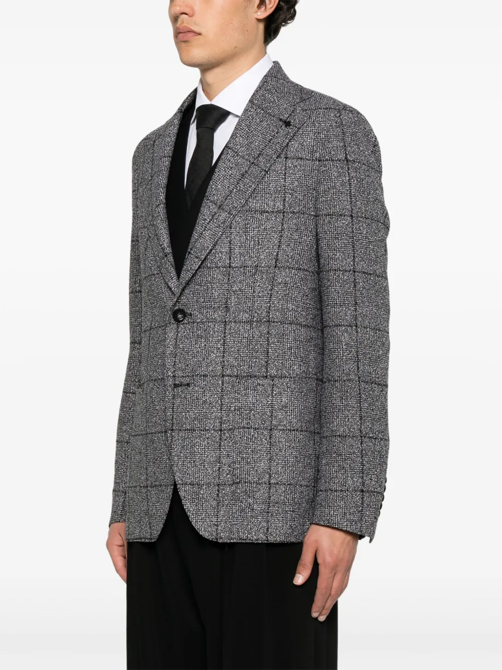 Tagliatore Blazer met enkele rij knopen Grijs