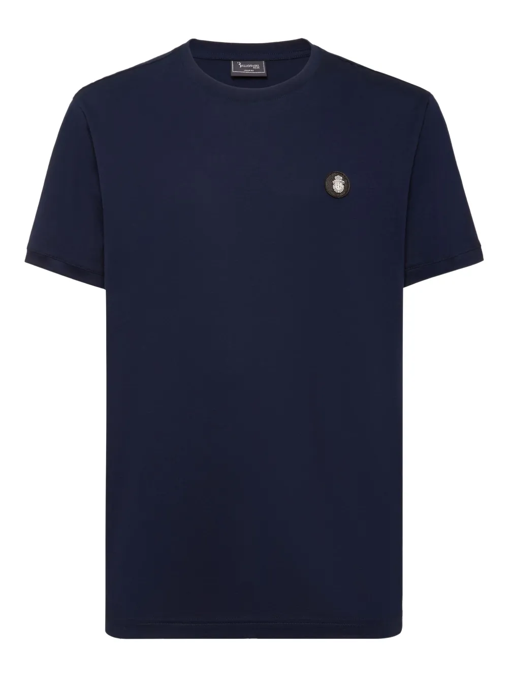 Billionaire T-shirt met logoplakkaat Blauw