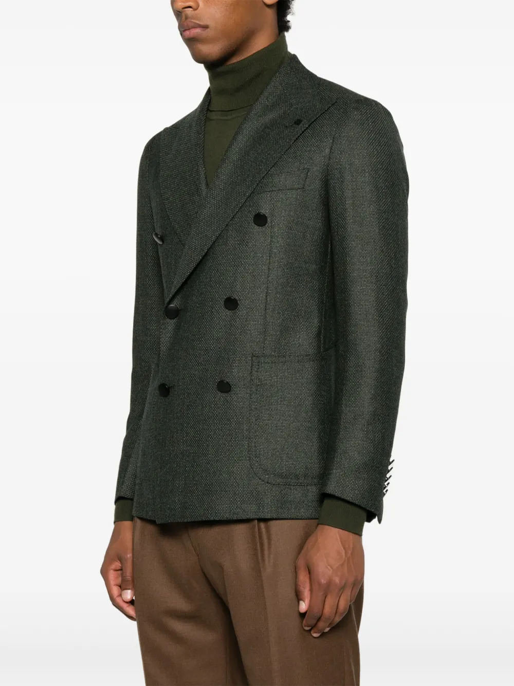 Tagliatore Blazer met dubbele rij knopen Groen