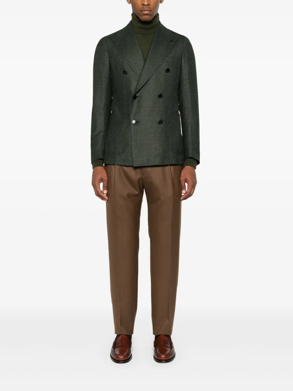 Tagliatore Blazer met dubbele rij knopen Groen