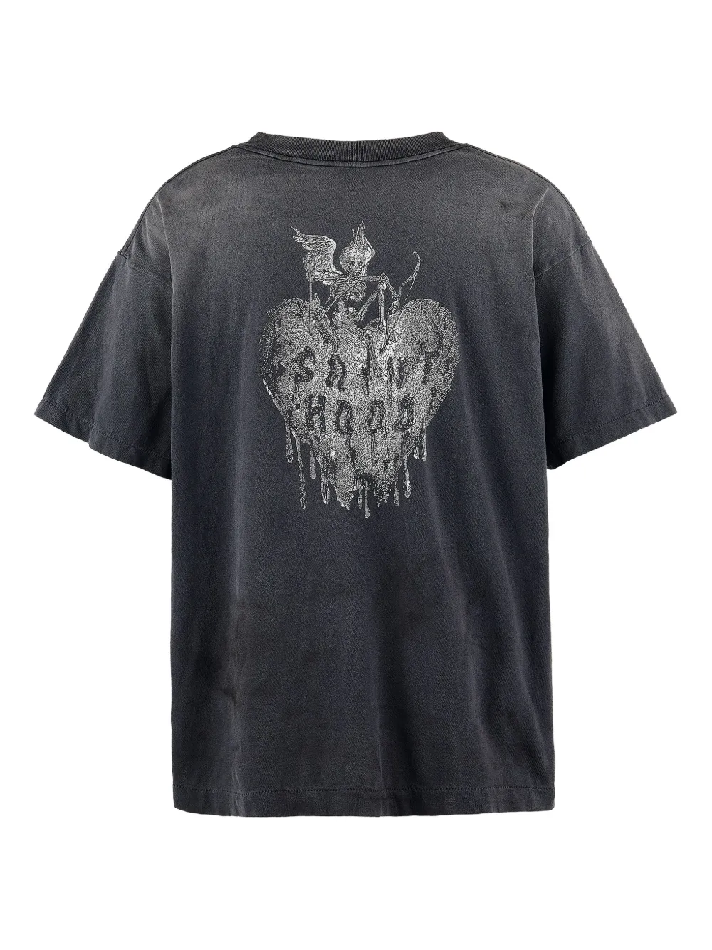 Neighborhood Katoenen T-shirt - Zwart