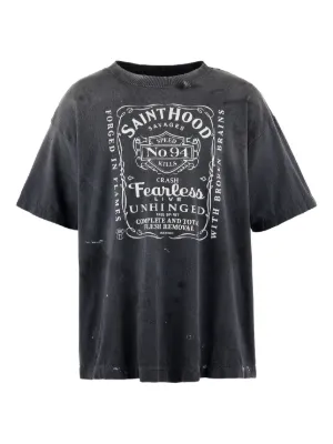 SAINT MXXXXXX Camiseta Com Estampa Sorayama | Preto | FARFETCH BR