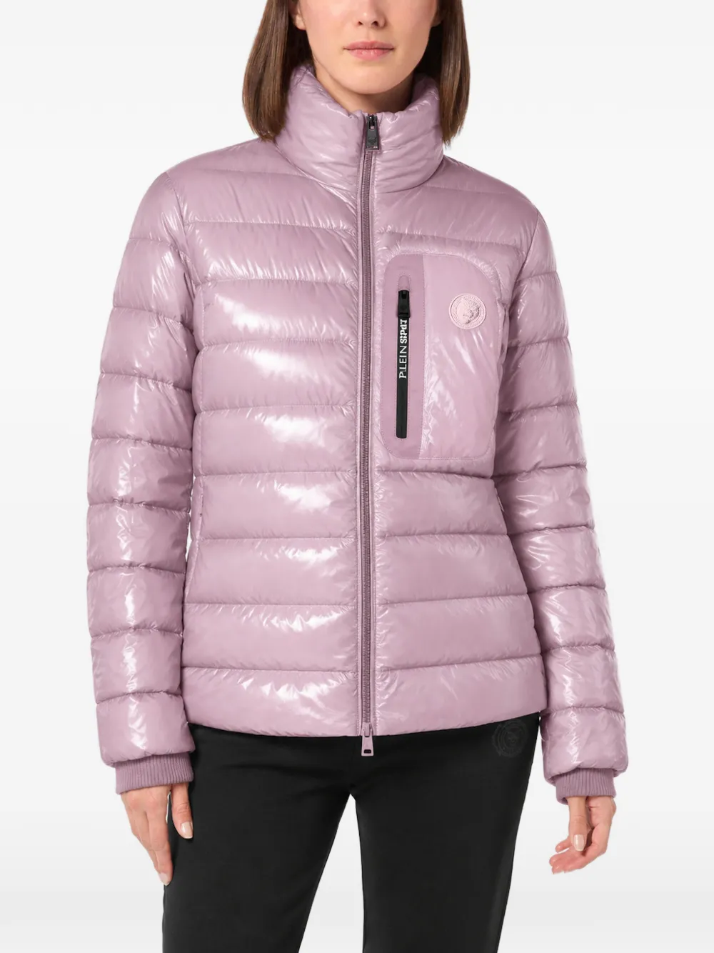 Plein Sport padded Tiger jacket Roze
