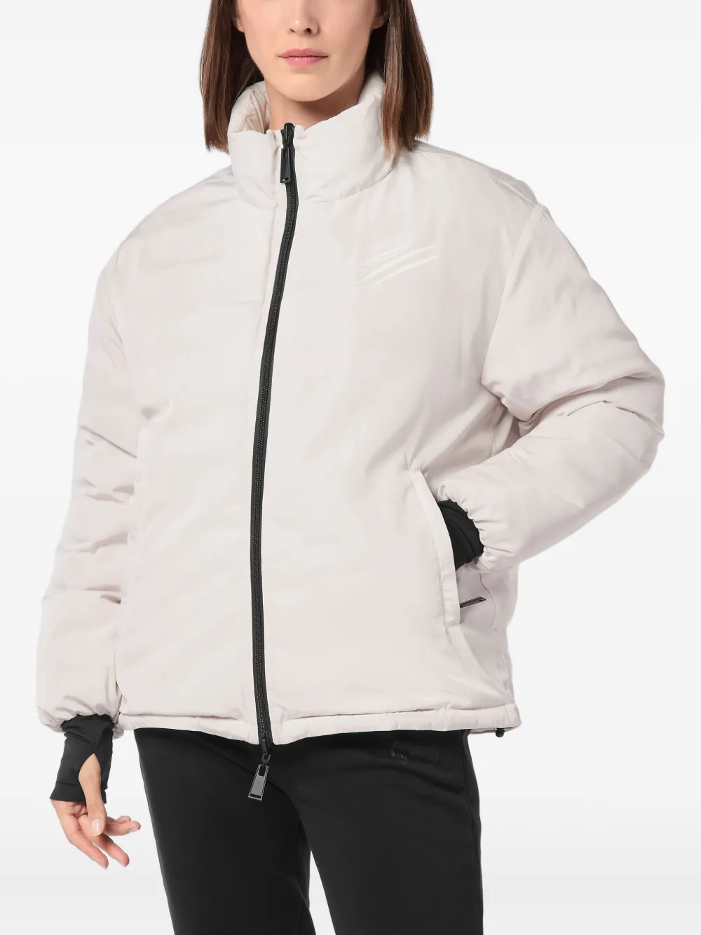  Plein Sport Quilted Puffer Jacket - Neutrals 