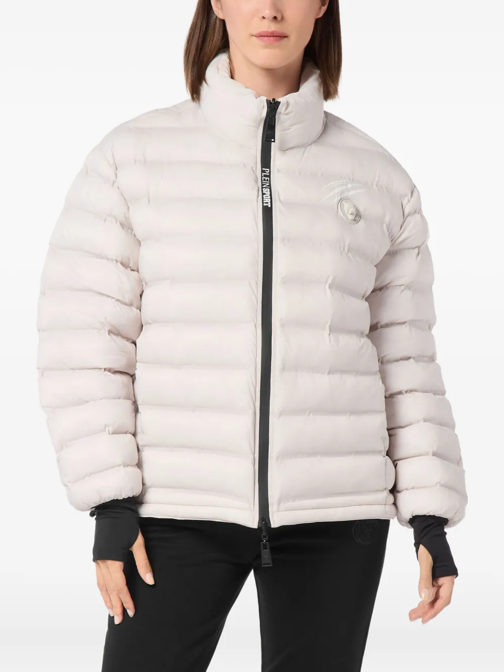  Plein Sport Quilted Puffer Jacket - Neutrals 
