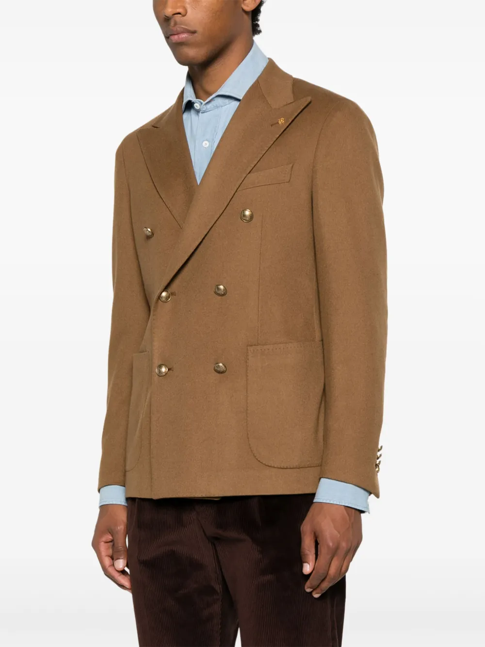Tagliatore Blazer met dubbele rij knopen Bruin