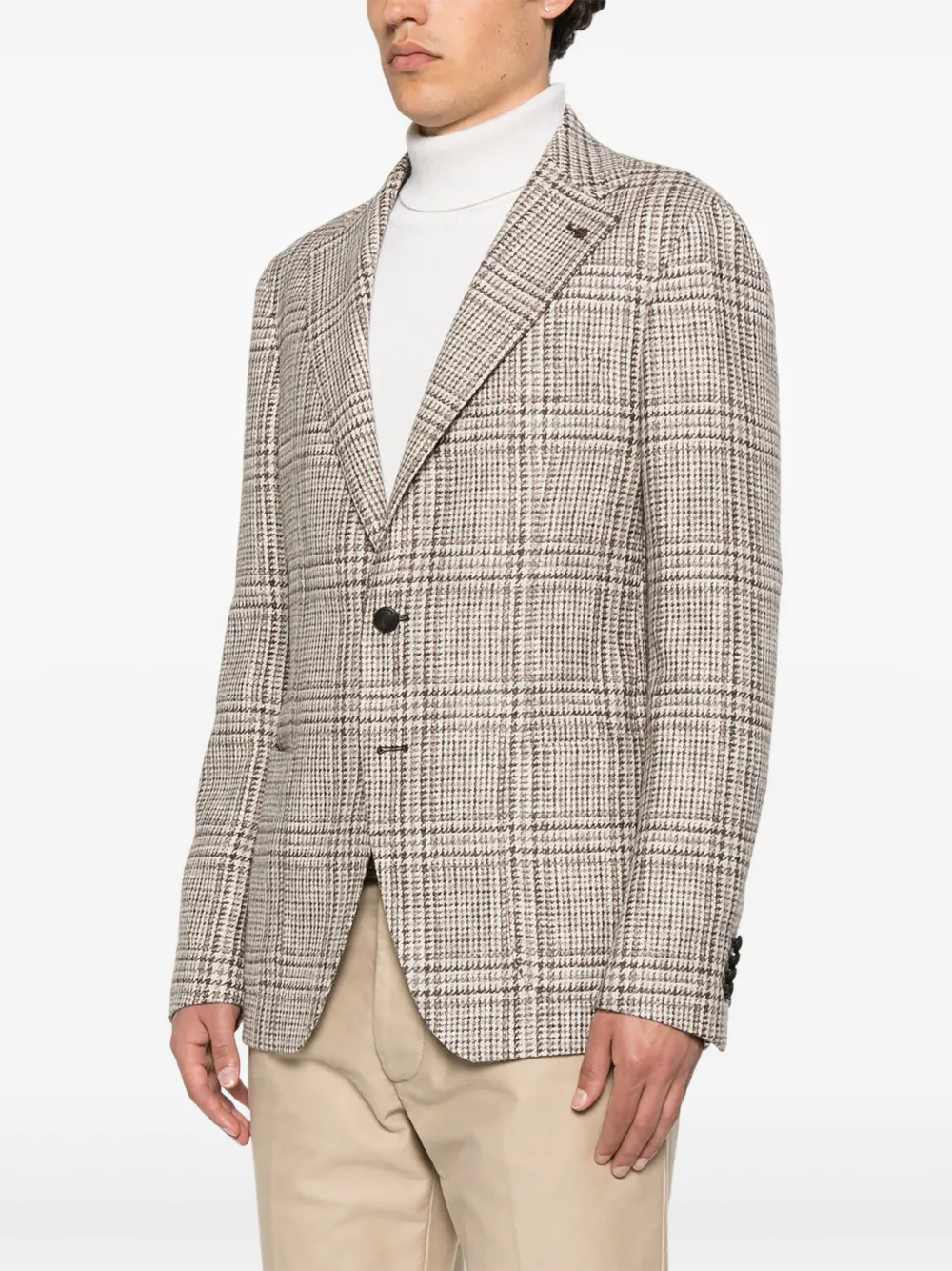 Tagliatore Blazer met enkele rij knopen Beige