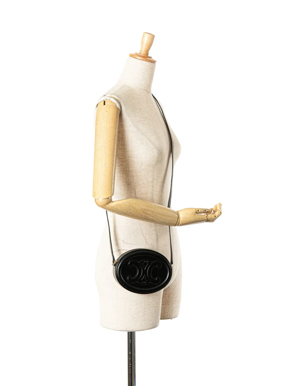 Céline Pre-Owned 2021 Small Calfskin Cuir Triomphe Oval crossbody bag | Pre-Owned | Image 2