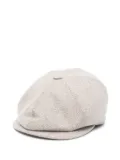 Tagliatore herringbone-pattern baker boy hat - Neutrals