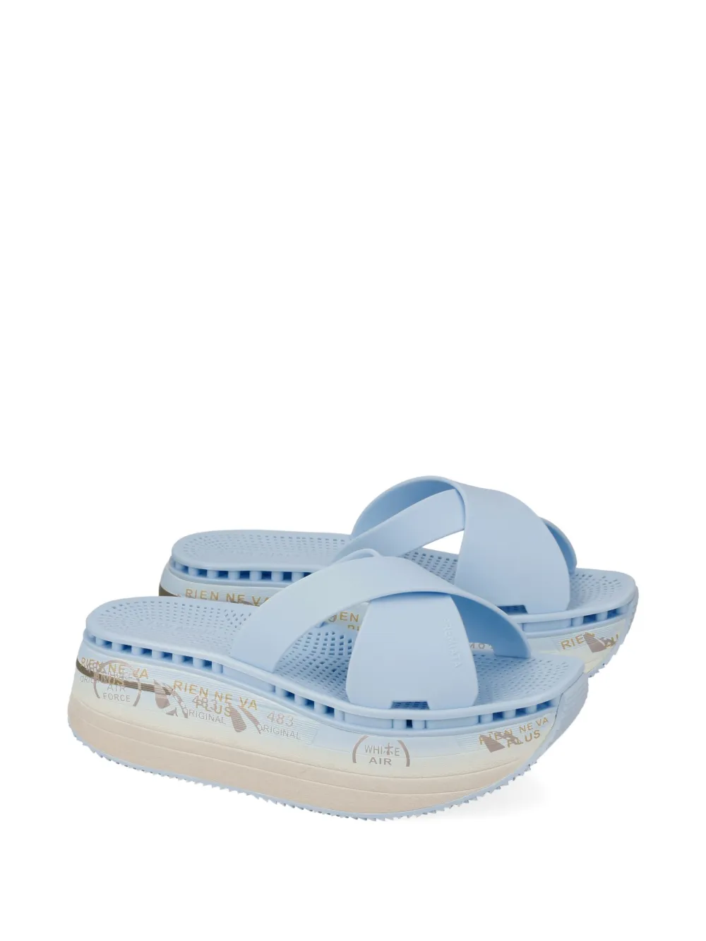 Premiata Moura slides Blauw