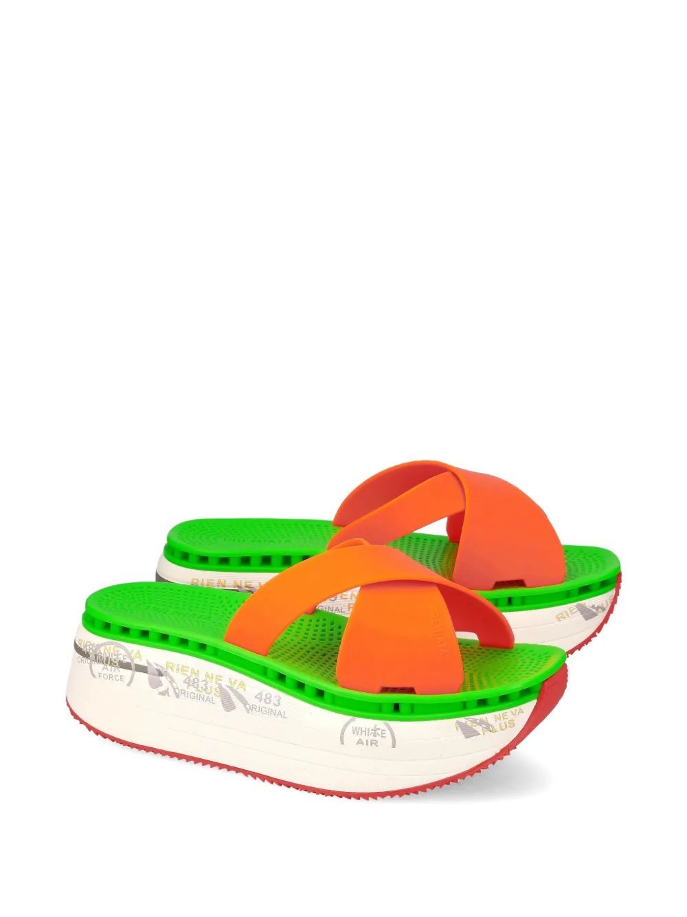 Premiata Moura slides Orange