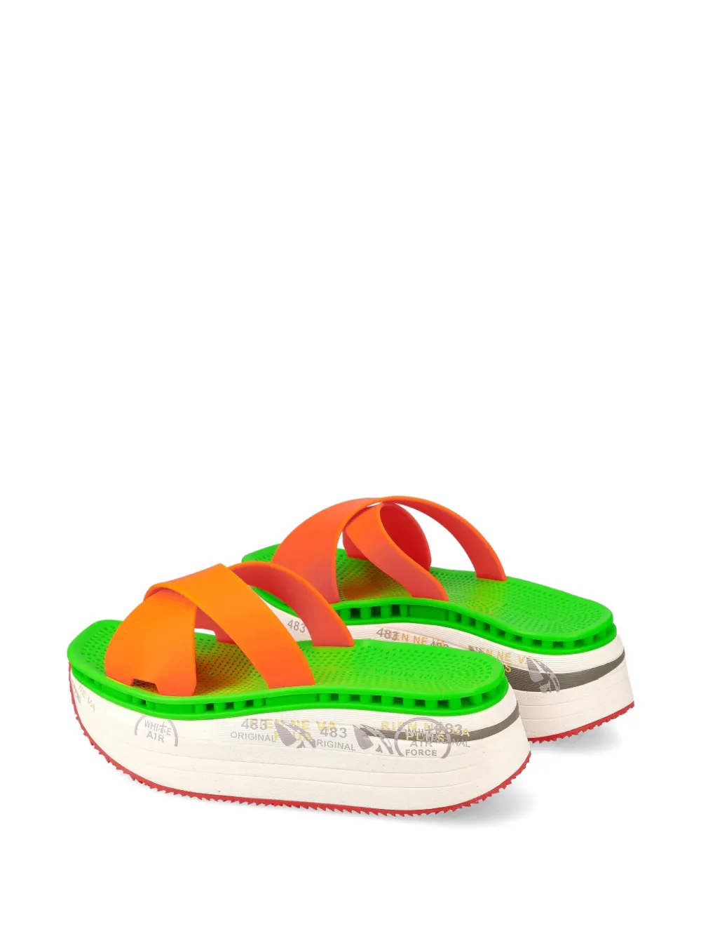 Premiata Moura slides Orange