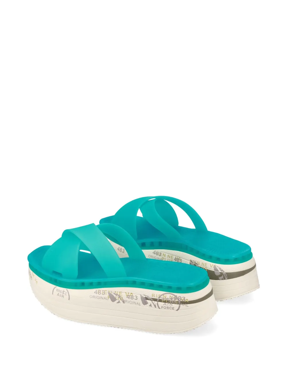 Premiata Moura slides Green