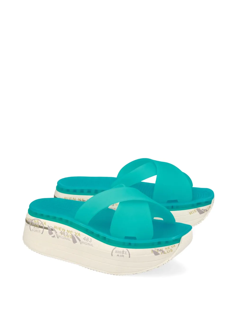 Premiata Moura slides Green