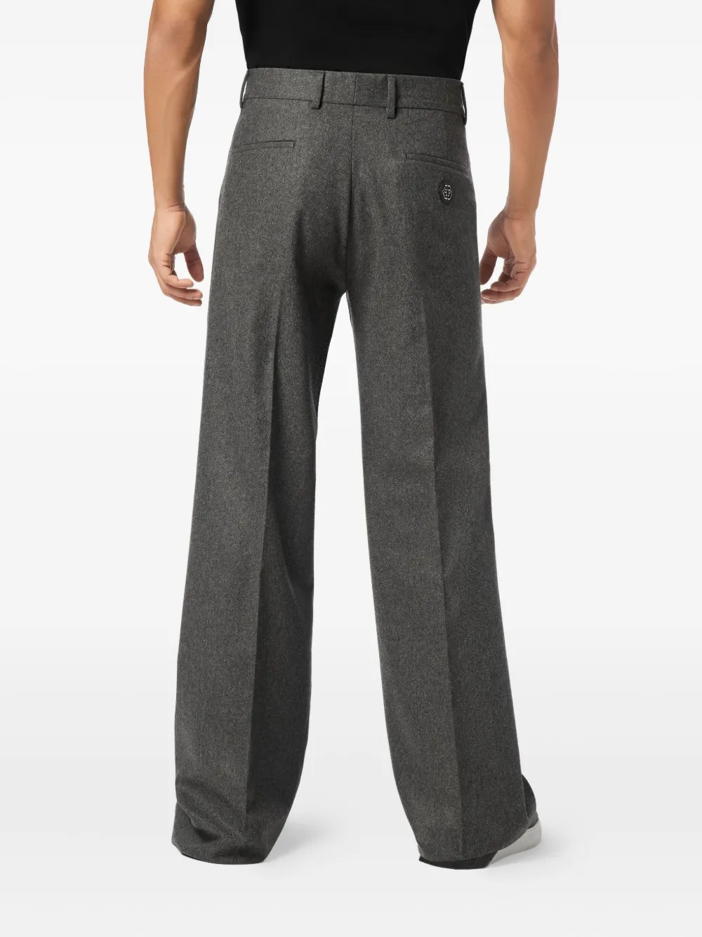 Philipp Plein Broek met logo Grijs