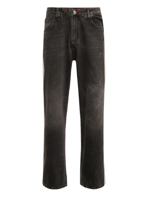 Philipp Plein fleece-panelled jeans