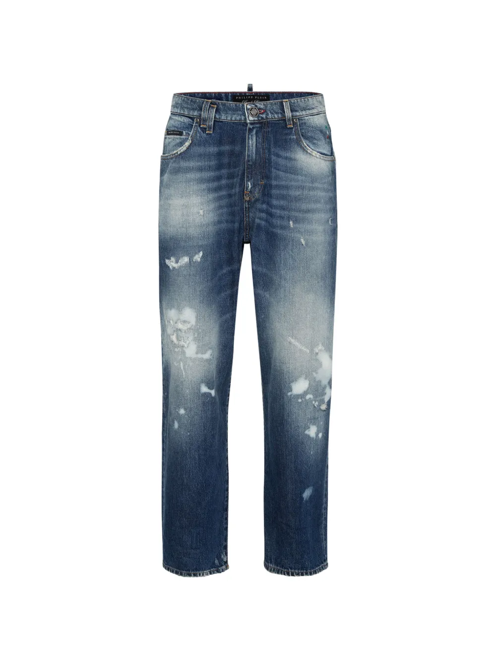 Philipp Plein Jeans im Distressed-Look - Blau