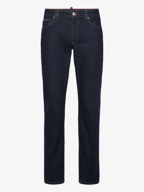 Philipp Plein Jeans met logoplakkaat