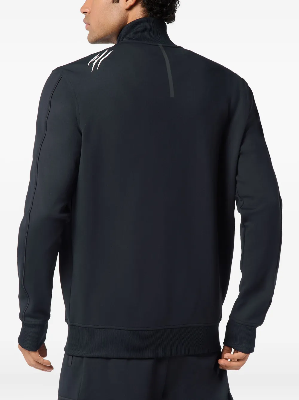 Plein Sport Jack met rits en krasdetail Zwart